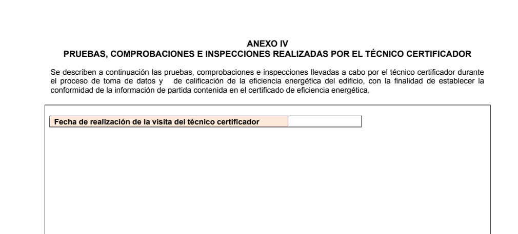 Anexo IV Firma técnico Certificado de Eficiencia Energética