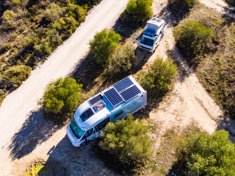Placas solares auto caravana