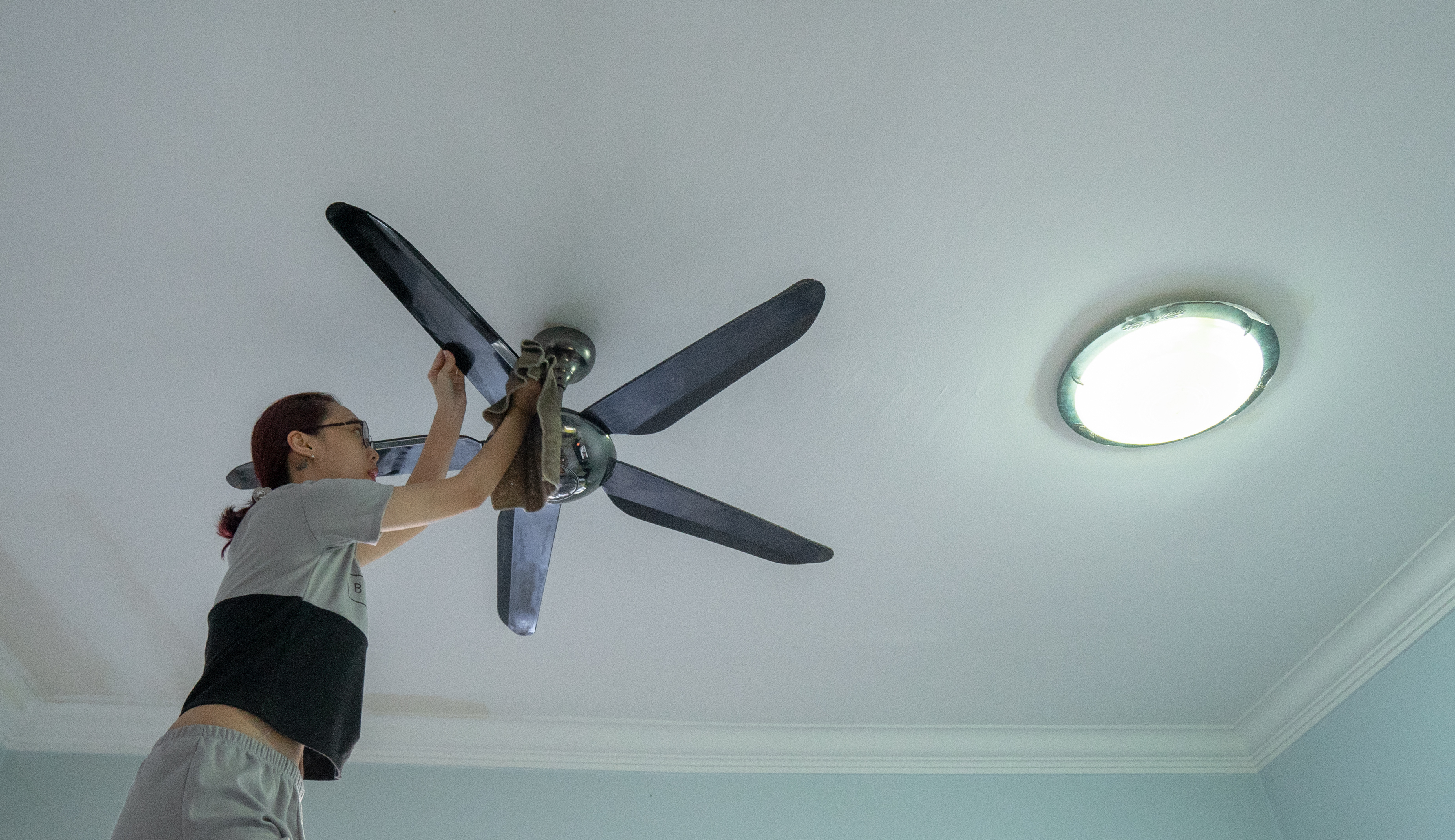 Ventilador de techo con luz para casa